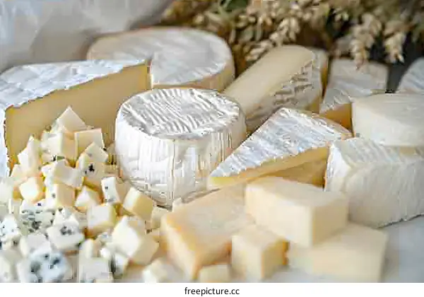 Assortment of Different Types of Cheese