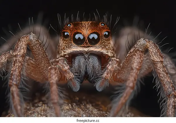 Macro Photography of a Jumping Spider