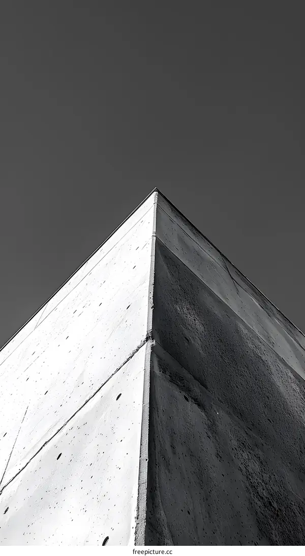 Abstract Architecture Corner Black and White