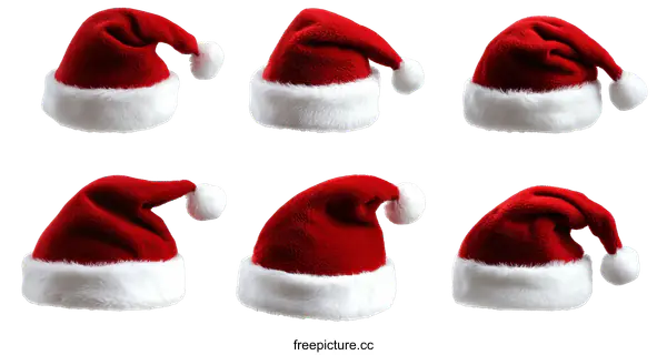 [Transparent Background PNG]Collection of Various Santa Hats