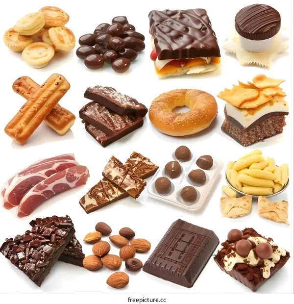 Assortment of Delicious Chocolate Treats
