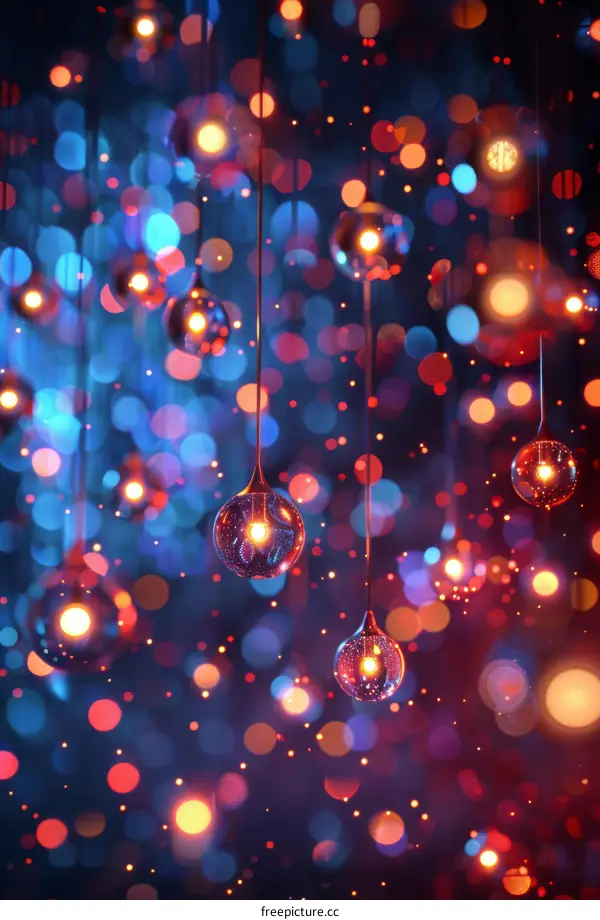 Colorful Bokeh Lights and Abstract Design