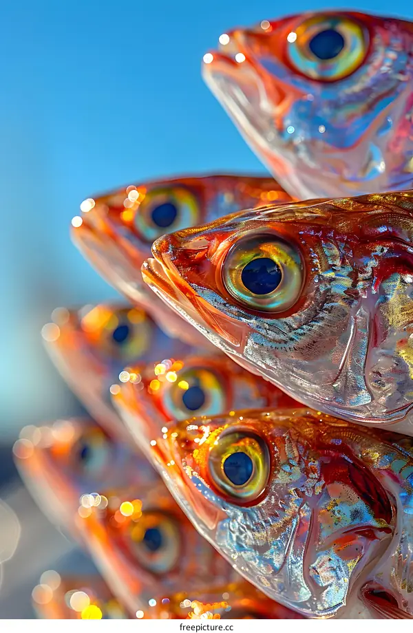 Fish Heads Close Up
