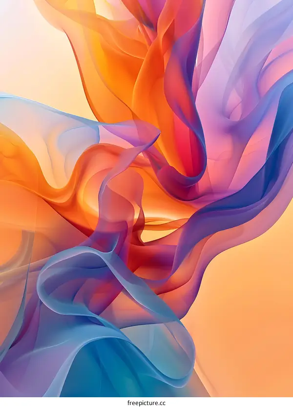 Colorful Silk Fluttering