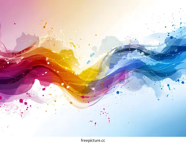 Colorful abstract watercolor background