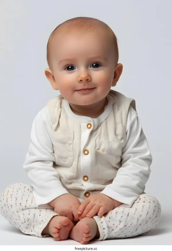 Portrait of a smiling baby