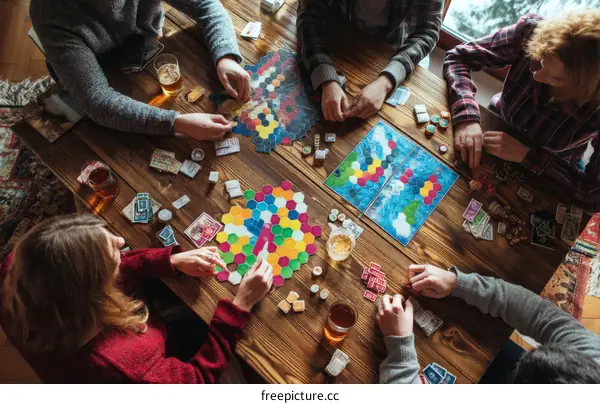 Group of Diverse People Playing a Board Game