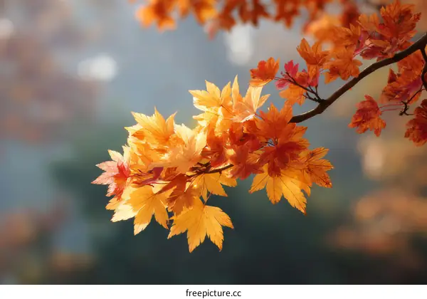 Autumn Leaves in the Sunshine