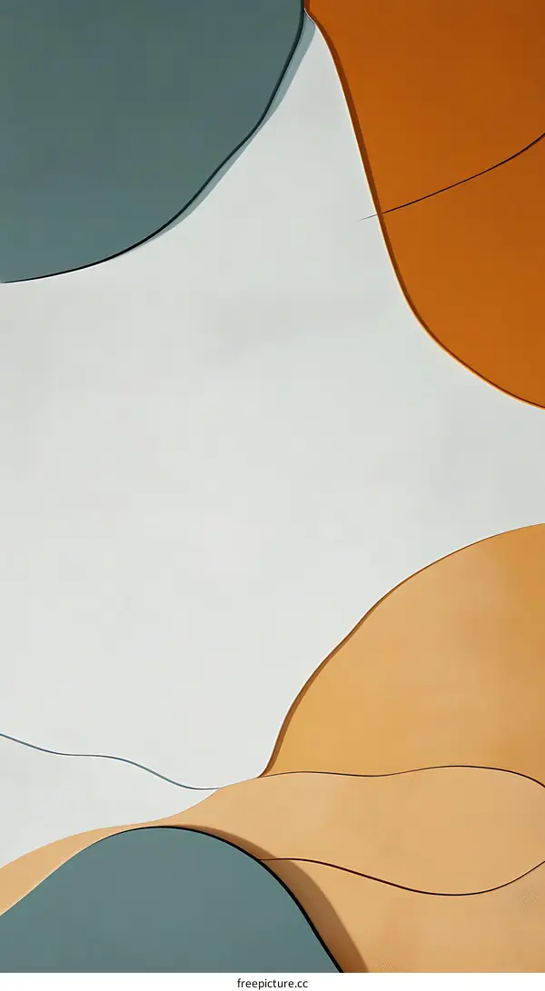 Abstract Background With Curvy Shapes