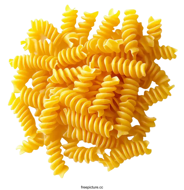 [Transparent Background PNG]Close Up Spiral Pasta Food Image