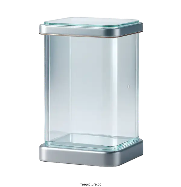 [Transparent Background PNG]Modern Clear Glass Display Case