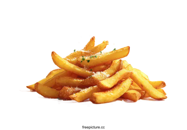 [Transparent Background PNG]Delicious Crispy French Fries with Seasoning