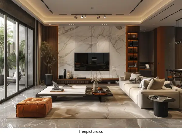 Modern and Minimalist Living Room Interior Design