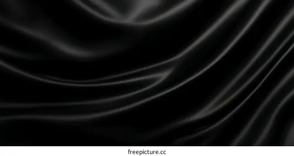 Black Satin Fabric Texture Illustration