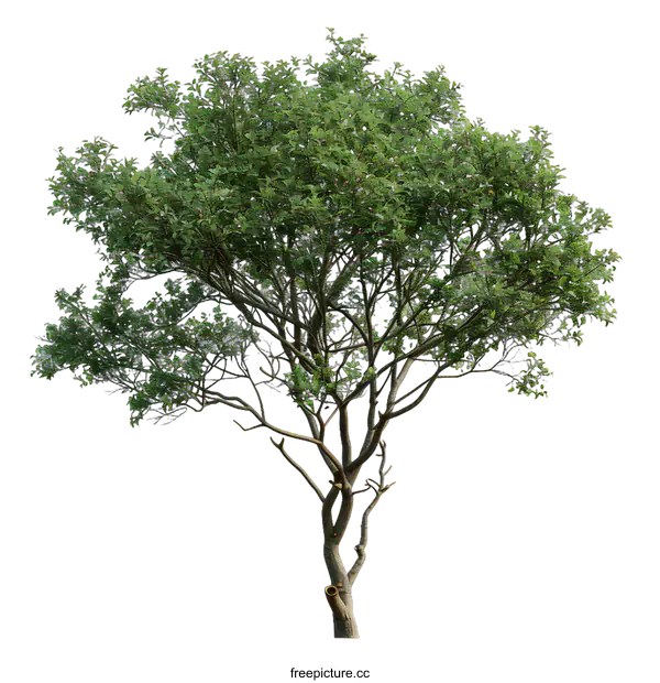 [Transparent Background PNG]Green Tree Isolated on White Background