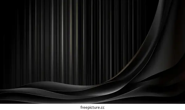 Abstract Black Curtain Background Design