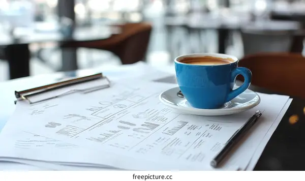 Business Planning Documents and Coffee