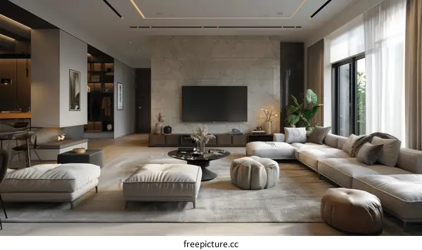 Modern and Cozy Contemporary Living Room Interior Design