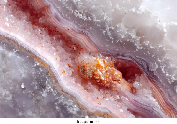 Close Up of Agate with Intricate Patterns