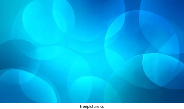 Abstract Blue Circle Background Design