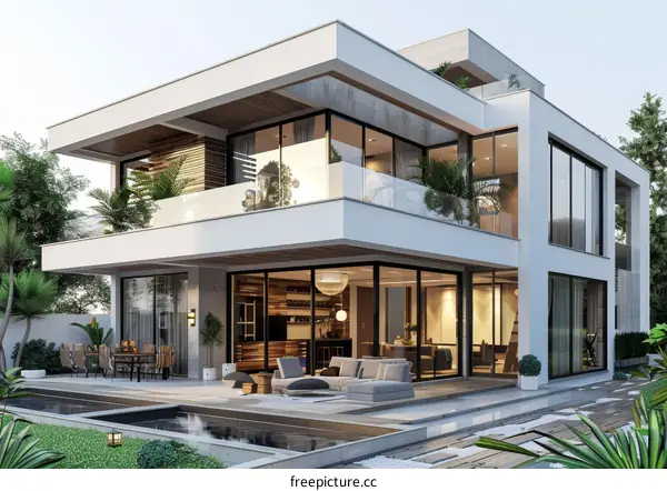 Modern House: Luxurious Architecture, Smart Home Technology