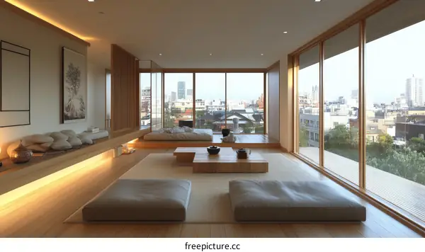 Modern Japanese Style Apartment Interior Design