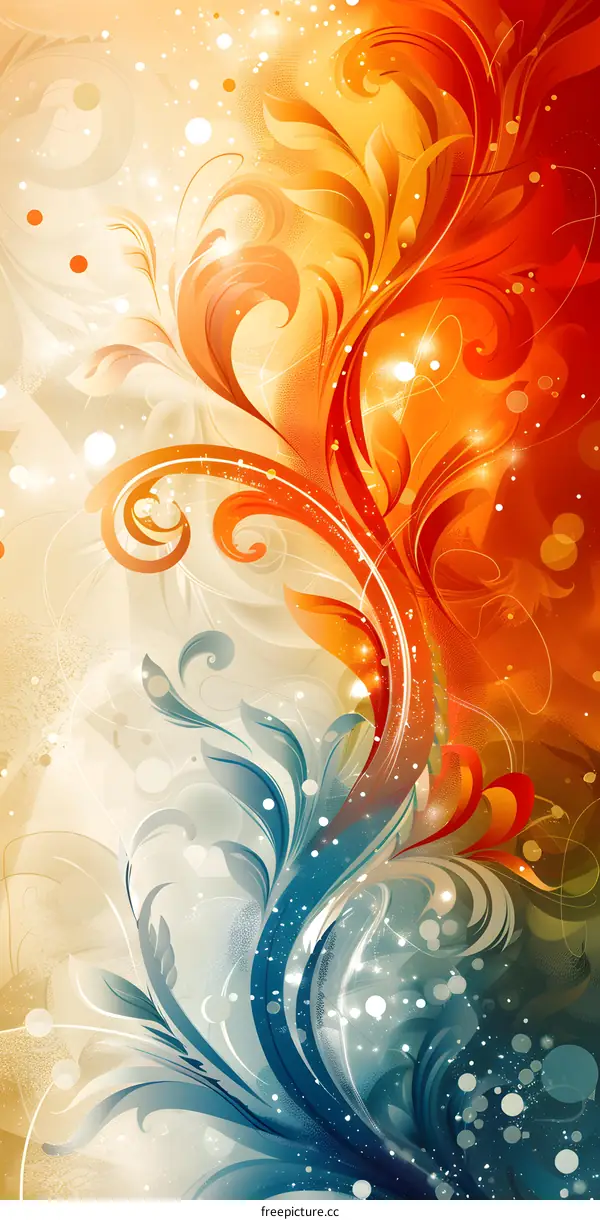 Abstract Floral Design Background