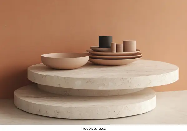 Modern Minimalist Display of Vessels