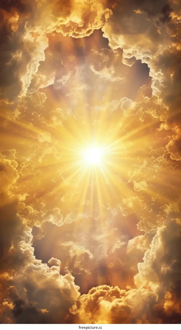 rays of light from the sky