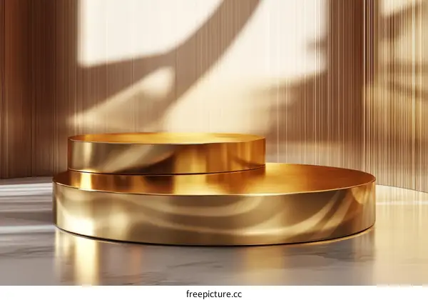 Luxury Golden Product Display Stand
