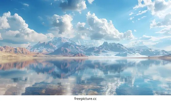 Magnificent Lake and Mountainscape