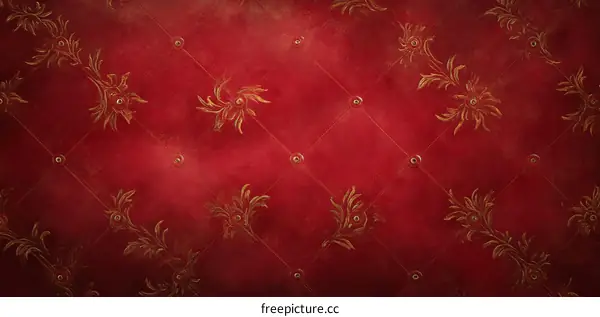 Vintage Red Patterned Wall Decor