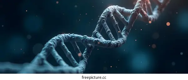 3D Render of a DNA Double Helix