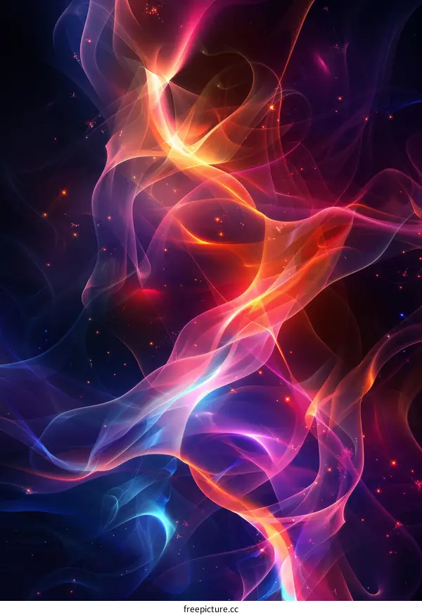 Abstract Colorful Energy Flow Design