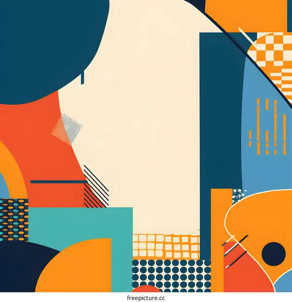 Abstract Geometric Shapes Background Design