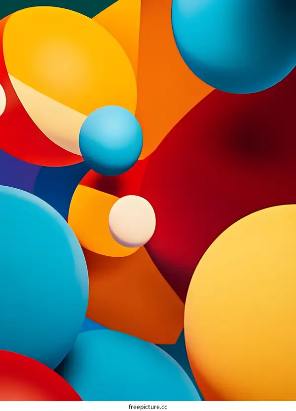 Abstract Colorful Shapes Background