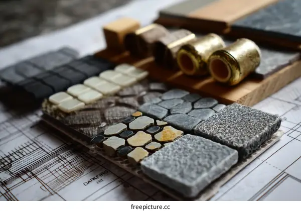 Sample Tiles for Interior Design Project