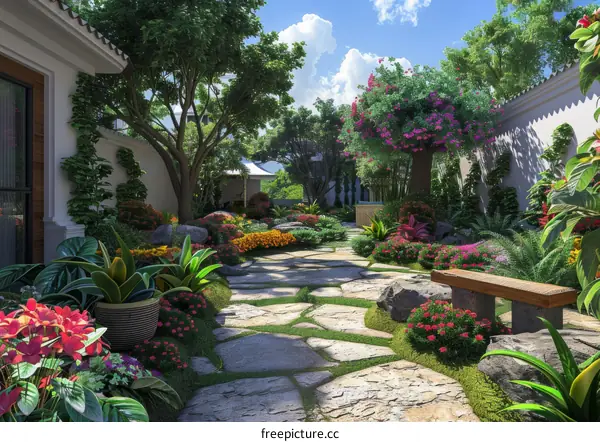 Design renderings for modern garden landscapes