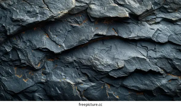 Dark gray rough rock surface texture background