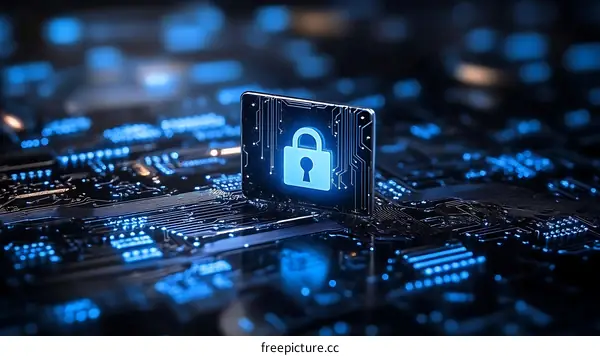 Digital Security Technology Illustration