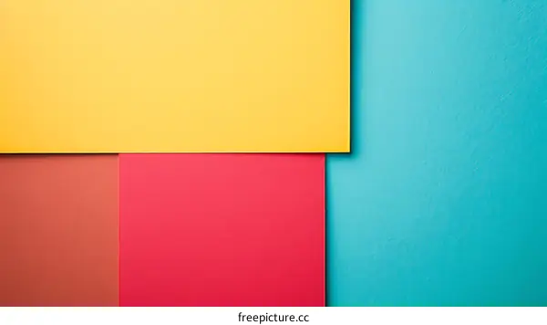 Abstract Background with Yellow Red and Blue Colors