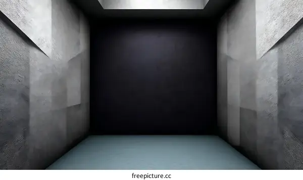 Abstract Concrete Interior Empty Room Design