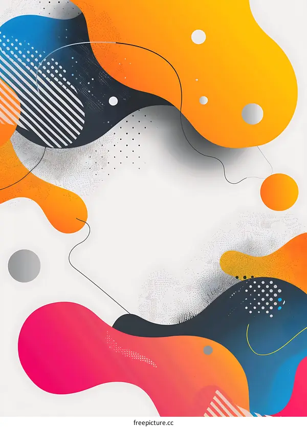Abstract Colorful Shapes Geometric Background