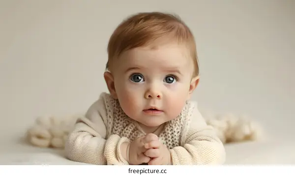 Portrait of a cute baby