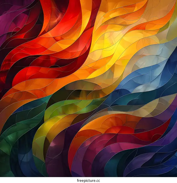 Colorful abstract painting