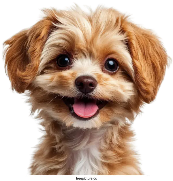 [Transparent Background PNG]Adorable Puppy Portrait Close Up