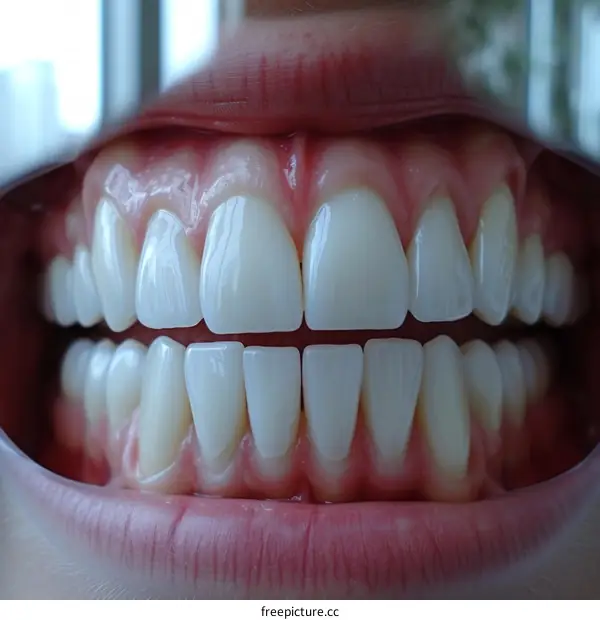 Close-up photo of a person's teeth