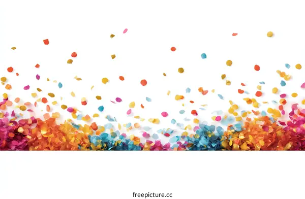 Colorful Confetti Celebration Background