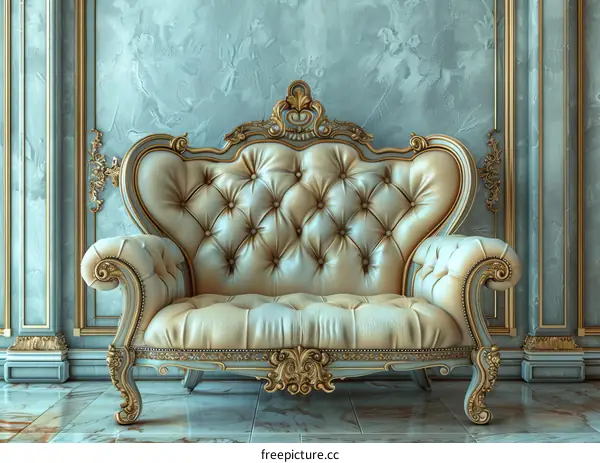 Vintage Luxury Sofa in Elegant Interior Design