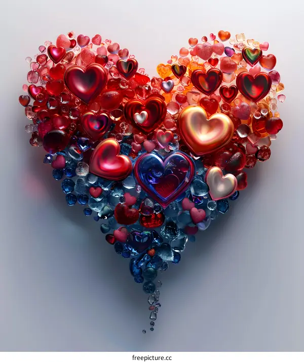 Colorful Heart-shaped Candies